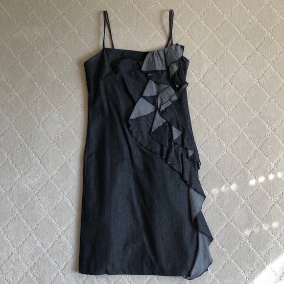 Jon Teri Dresses & Skirts - Jon Teri Denim Ruffle Dress